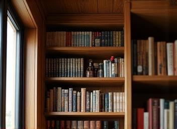 Bibliothèque sur-mesure en chêne massif